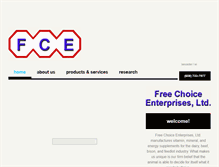 Tablet Screenshot of freechoiceminerals.com